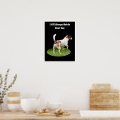 Fox Terrier on Guard Duty, Poster (Küche)