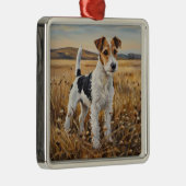 Fox Terrier Ornament Aus Metall (Rechts)