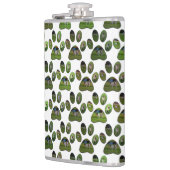 Fox Terrier Paw Prints, Hip Flask Flachmann (Links)