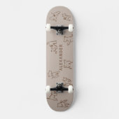 Fox Terrier Personalized Name Skateboard (Vorderseite)
