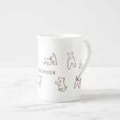 Fox Terrier Personalized Porzellantasse (Vorderseite Rechts)