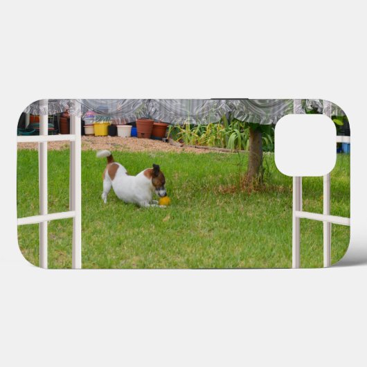 Fox Terrier Play Ball Case-Mate iPhone Hülle (Rückseite (Horizontal))