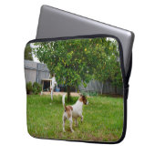 Fox Terrier Playtime, 13 Zoll Laptop-Sieb. Laptopschutzhülle (Vorderseite Links)