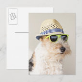 Fox Terrier Postkarte (Vorne/Hinten)