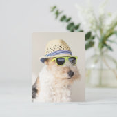 Fox Terrier Postkarte (Stehend Vorderseite)