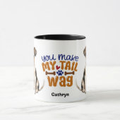 Fox Terrier Puppy macht meinen Schwanz Wag Tasse (Zentrum)