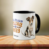 Fox Terrier Puppy macht meinen Schwanz Wag Tasse