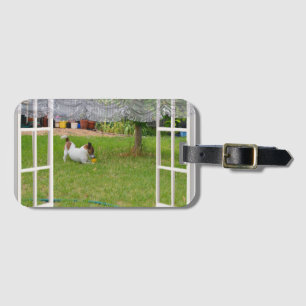 Fox Terrier Spielball, Gepäckanhänger