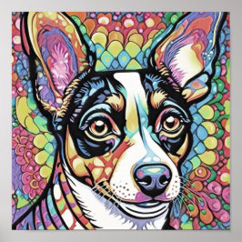 Fox Terrier Square Poster