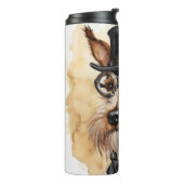 Fox Terrier Steampunk Hund Thermosbecher (Nach links gedreht)