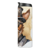 Fox Terrier Steampunk Hund Thermosbecher (Nach rechts gedreht)