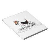 Fox Terrier stehend stolz Notizblock (angewinkelt)