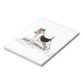 Fox Terrier stehend stolz Notizblock (Rotiert)