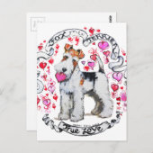 Fox Terrier Sweetheart Postkarte (Vorne/Hinten)