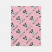 Fox Terrier und Fox Terrier Logo, klein Fleecedecke (Vorderseite)