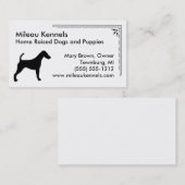 Fox Terrier Visitenkarte (Vorne/Hinten)