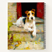 Fox Terrier von Arthur Wardle Notizblock (Rückseite)