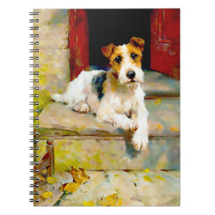 Fox Terrier von Arthur Wardle Notizblock