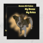 Fox Terrier Wasserfarbe, flache Geburtskarte (Vorne/Hinten)