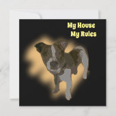 Fox Terrier Wasserfarbe, flache Geburtskarte (Vorderseite)