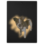 Fox Terrier Wasserfarbe, Zwischenablage Klemmbrett (Rückseite)