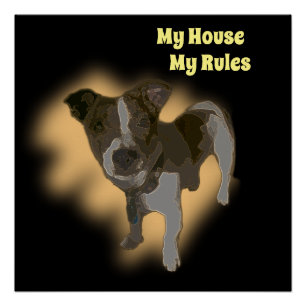 Fox Terrier Watercolor, Poster