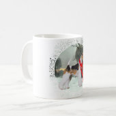 Fox Terrier Winter Kaffeetasse (Vorderseite Links)