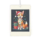 Fox Terrier Xmas Licht Santa Fox Terrier Dog Ch Autolufterfrischer (Vorderseite)