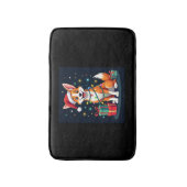 Fox Terrier Xmas Licht Santa Fox Terrier Dog Ch Badematte (Vorderseite Vertikal)