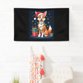 Fox Terrier Xmas Licht Santa Fox Terrier Dog Ch Banner (Insitu)