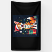 Fox Terrier Xmas Licht Santa Fox Terrier Dog Ch Banner (Vertikal)