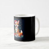 Fox Terrier Xmas Licht Santa Fox Terrier Dog Ch Kaffeetasse (VorderseiteRechts)
