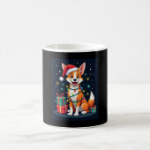 Fox Terrier Xmas Licht Santa Fox Terrier Dog Ch Kaffeetasse (Mittel)