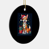 Fox Terrier Xmas Licht Santa Fox Terrier Dog Ch Keramik Ornament (Rechts)