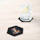 Fox Terrier Xmas Licht Santa Fox Terrier Dog Ch Untersetzer (Vor Ort)