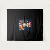 Fox Terrier Xmas Licht Santa Fox Terrier Dog Ch Wandteppich (Vorderseite (Horizontal))