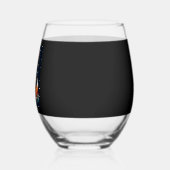 Fox Terrier Xmas Licht Santa Fox Terrier Dog Ch Weinglas Ohne Stiel (Links)