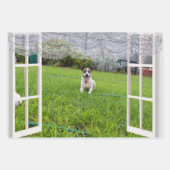 Fox Terriers, die den Garten erkunden, Geschenkpapier Set (Vorderseite 3)