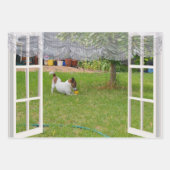 Fox Terriers, die den Garten erkunden, Geschenkpapier Set (Vorderseite 2)