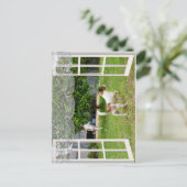 Fox Terriers, die den Garten erkunden, Postkarte (Stehend Vorderseite)