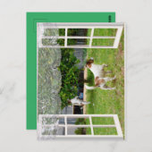 Fox Terriers, die den Garten erkunden, Postkarte (Vorne/Hinten)