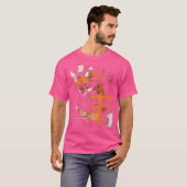 Fox Text Abstrakt Animal Geometric Fox T-Shirt (Vorne ganz)