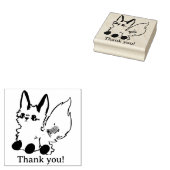 Fox, thank you! gummistempel (Stempel)