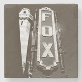 Fox Theater, Atlanta Untersetzer, B/W Steinuntersetzer (Vorderseite)