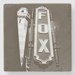 Fox Theater, Atlanta Untersetzer, B/W Steinuntersetzer