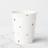 Fox Theme Baby Dusche Papiertüten rosa Pappbecher (Rückseite)