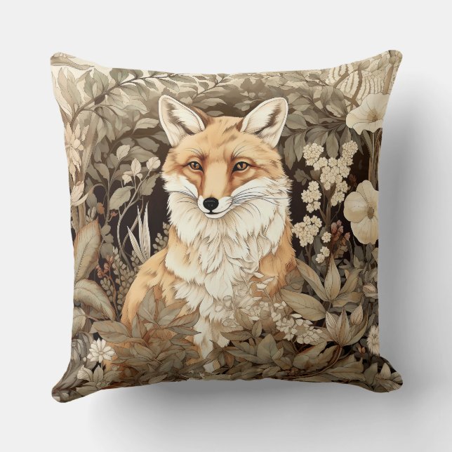 Fox Throw Kissen (Rückseite)