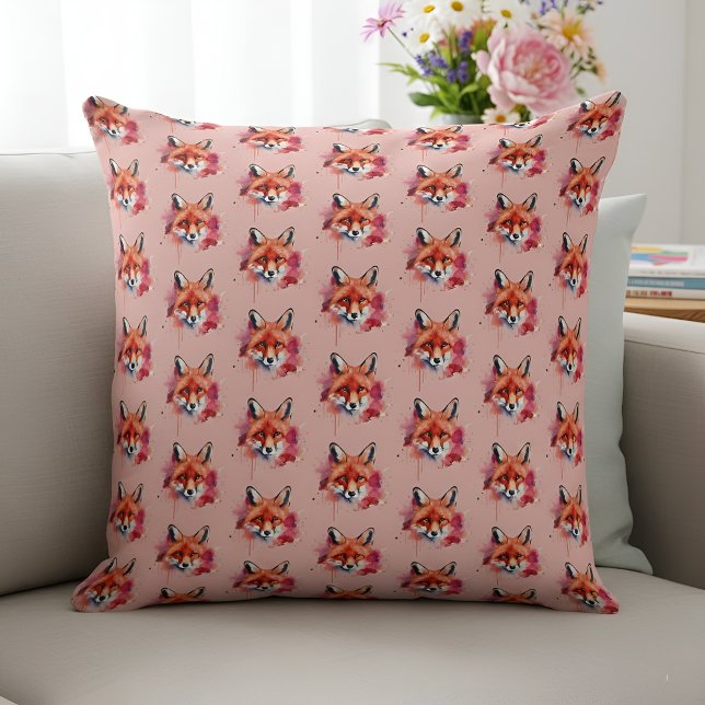 Fox Throw Pillow Kissen (Von Creator hochgeladen)