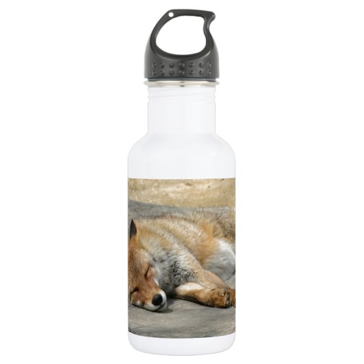 Fox-Tierbüro-Duschen-Party-Kunst Trinkflasche (Vorderseite)