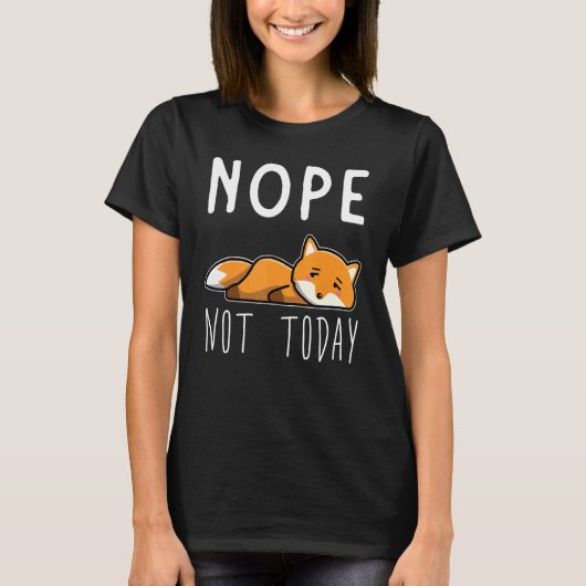 Fox Tired Lazy Fox T-Shirt (Vorderseite)